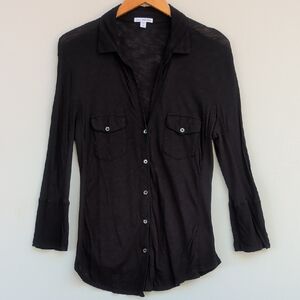 Standard James Perse black button down - Size 4